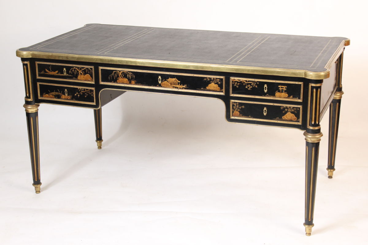 Louis Xvi Style Chinoiserie Decorated Desk Nicholson Antiques