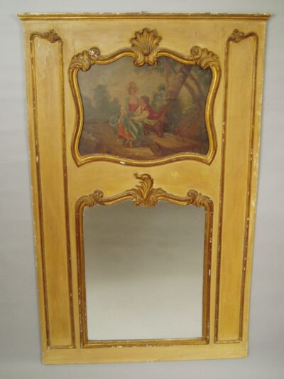 Louis XV style trumeau mirror