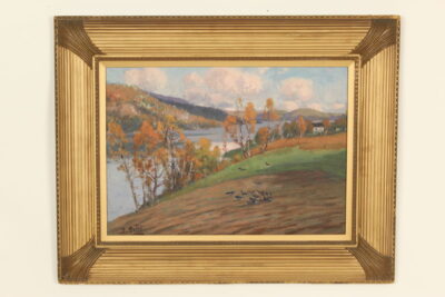 Landscape painting signed P. Petri