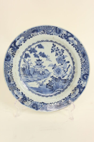 19th century Chinese blue and white plate