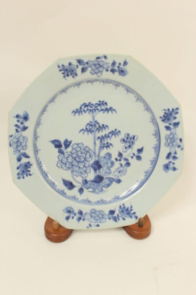 Antique Chinese blue and white plate