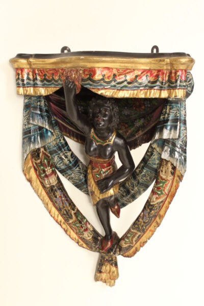 Blackamoor corner wall bracket
