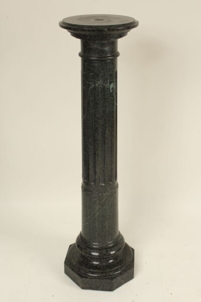 Green marble pedestal