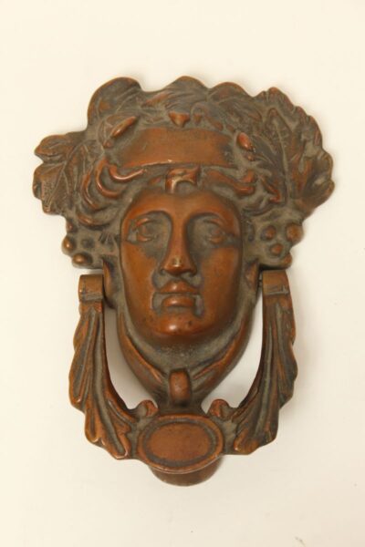 Neo classical style bronze door knocker