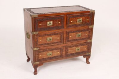 Campaign style occasional table / chest of drawers