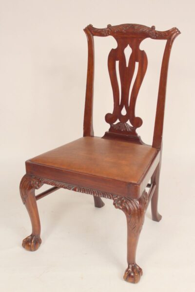 19th century Chippendale style side chair