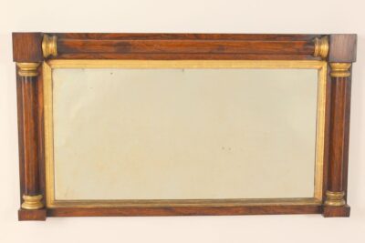 Empire rosewood over mantle mirror