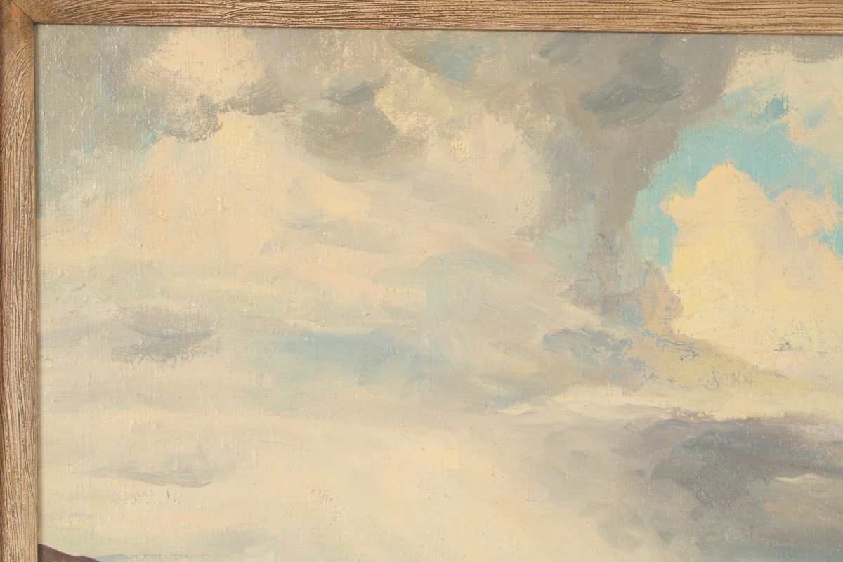 California Coastal Painting of Morro Bay by Bennett Bradbury (1914-1991). - Image 5
