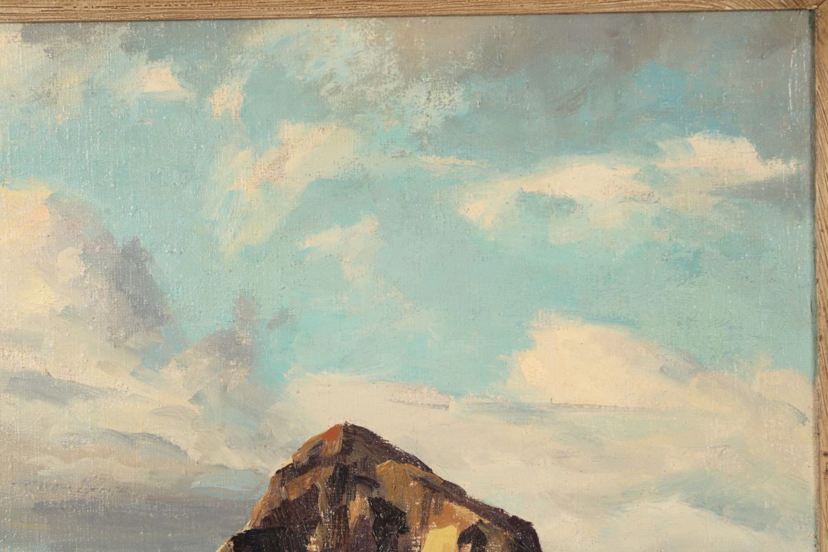California Coastal Painting of Morro Bay by Bennett Bradbury (1914-1991). - Image 6