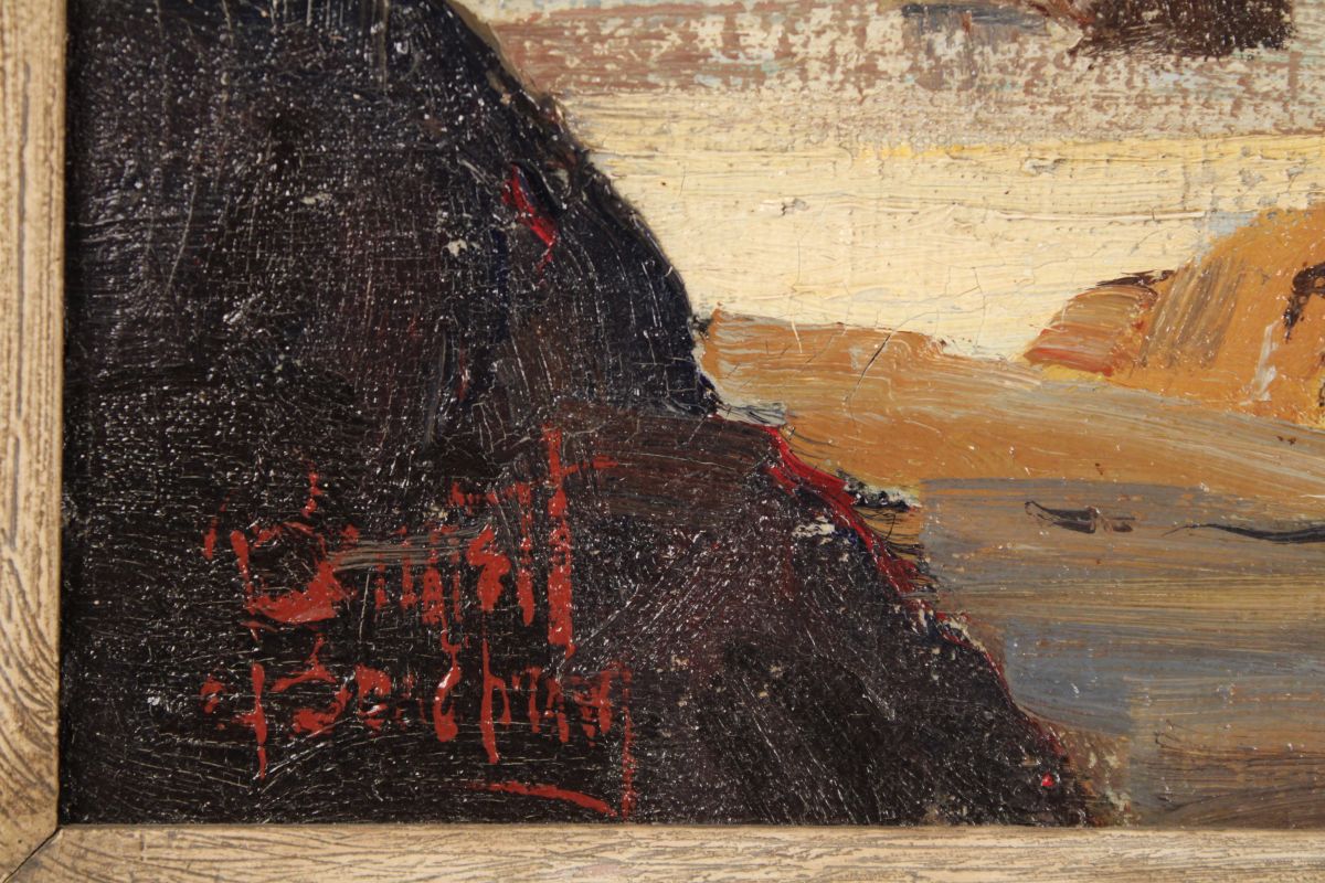 California Coastal Painting of Morro Bay by Bennett Bradbury (1914-1991). - Image 9