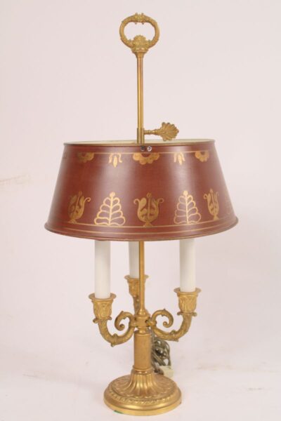 Louis XVI style bouillotte lamp