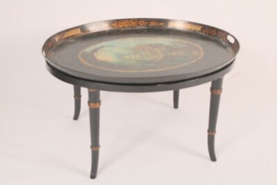 Neo classical style tole tray table