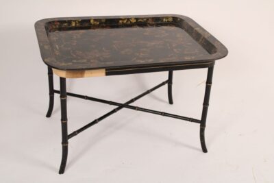 English regency style paper mache tray table