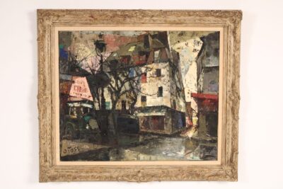 Cubist painting by Oliver Foss (1920-2014)