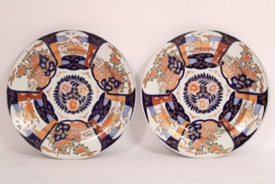 Pair of Imari Porcelain Chargers