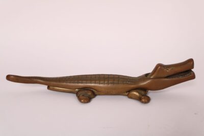 Bronze Alligator Form Nutcracker