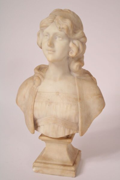 Alabaster Bust of a Girl