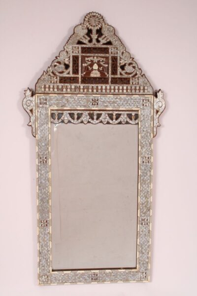 Levantine Mother of Pearl and Bone Inlaid Mirror