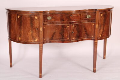 George III or American Federal Inlaid Mahogany Sideboard