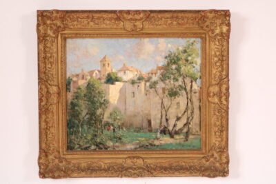 Painting Titled "St. Valery Sur Somme" by William L. Hankey (1869-1950)