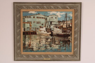 Painting of The Newport Beach Cannery by Victor Czerkas (1914-2003)