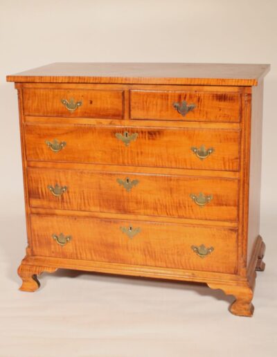 19th Century American Chippendale Maple Chest of Drawers