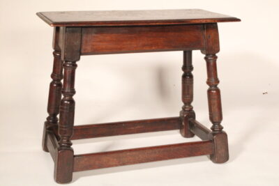 Jacobean Style English Oak Joint Stool