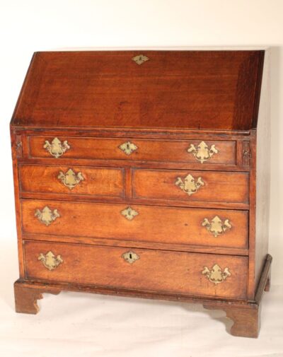 Early 19th Century George III Oak Slant Top Desk