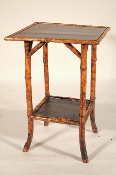 Aesthetic Movement Bamboo and Lacquer Side Table
